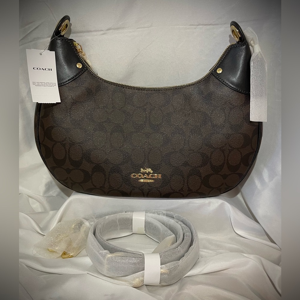 Brand New with Tag Coach Mara Hobo in Signature Canvas
